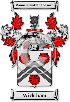 Wick ham Family Crest Download (jpg) Legacy Series - 150 DPI